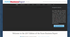 Desktop Screenshot of faroebusinessreport.com