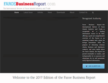 Tablet Screenshot of faroebusinessreport.com